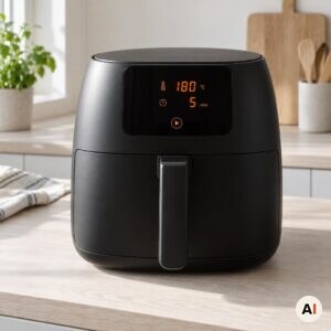 Airfryeren forvarmes ved 180 grader i 5 minutter