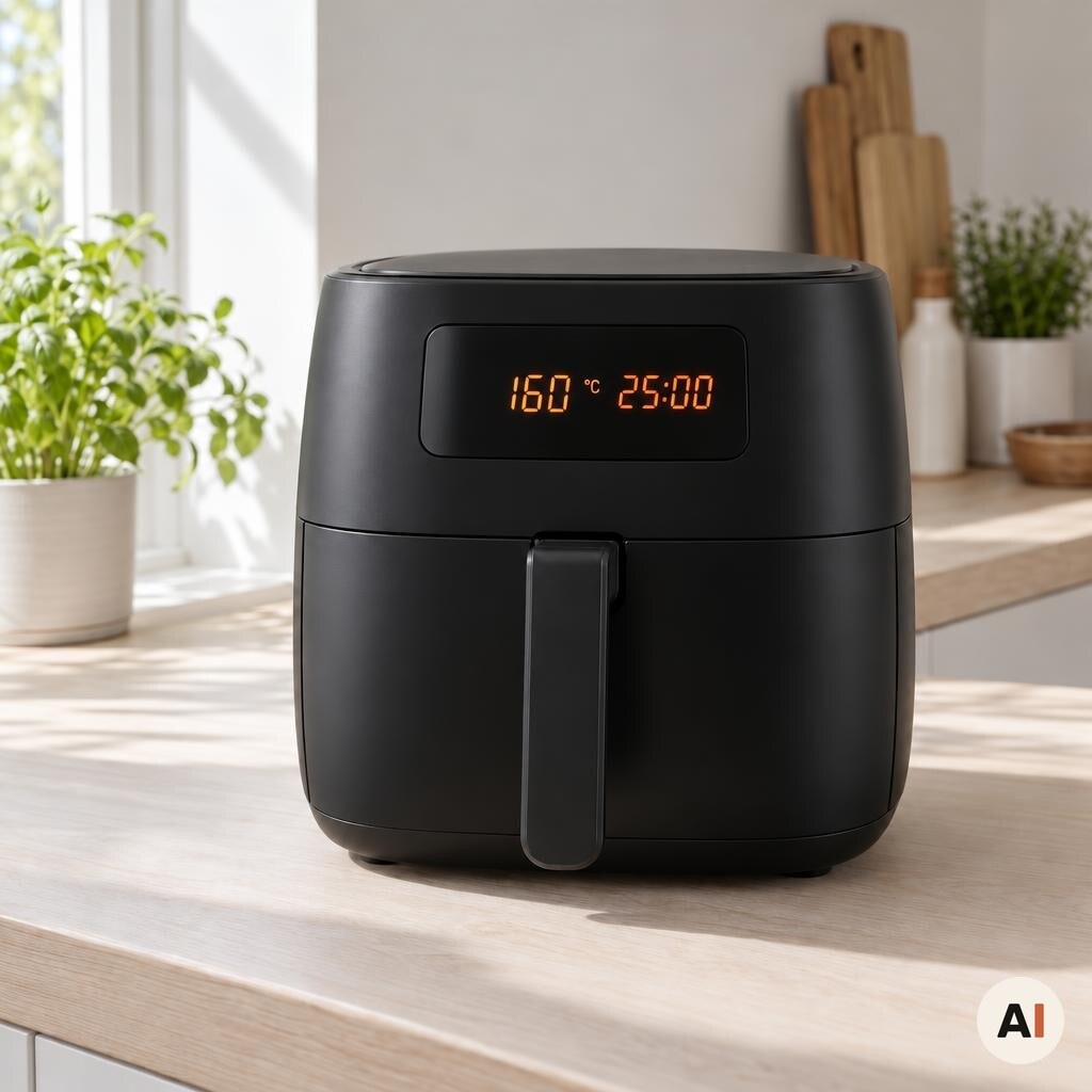 Det aflange brød bages ved 160 grader i min airfryer