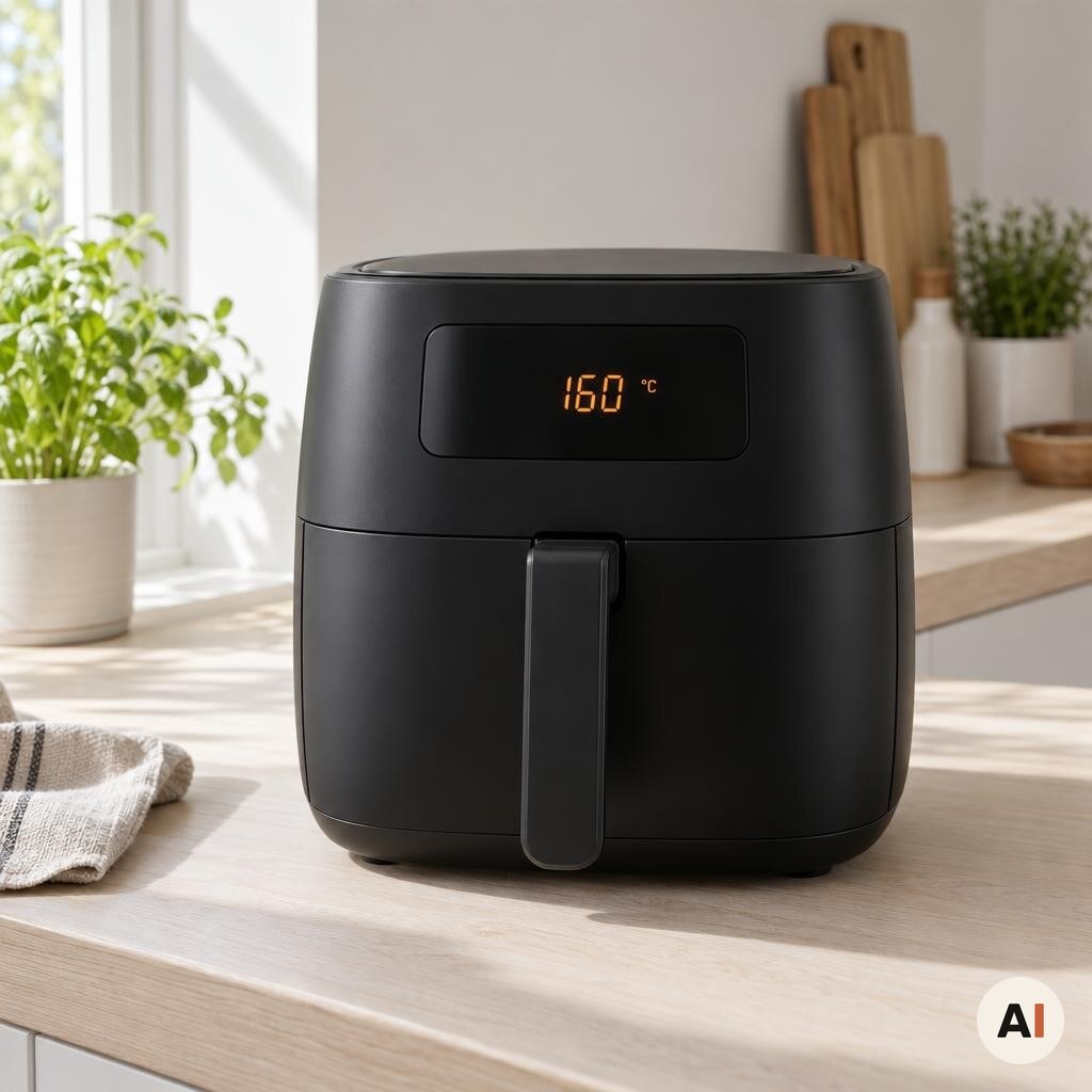 Min airfryer forvarmes til 160 grader