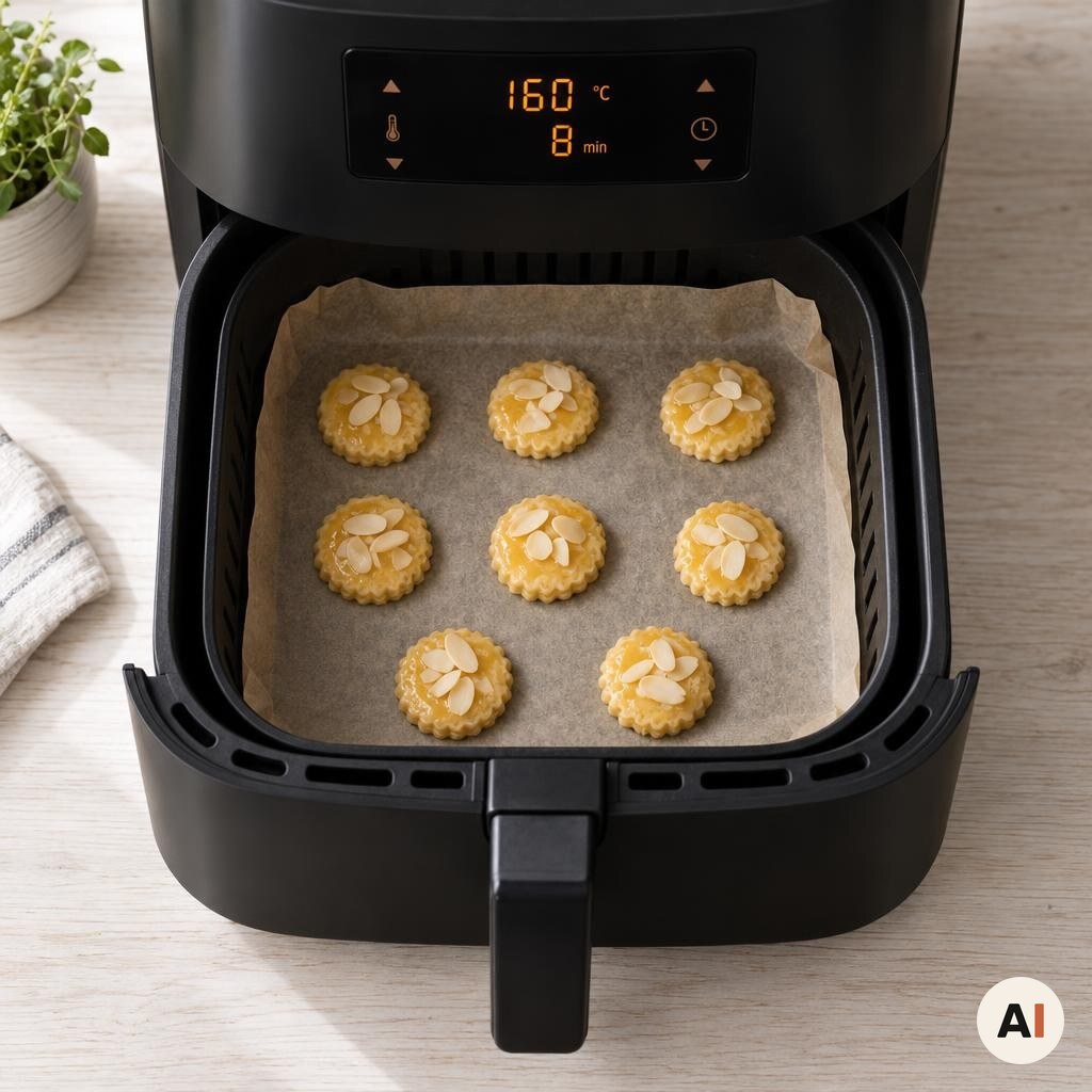 Småkager bages i min airfryer ved 160 grader