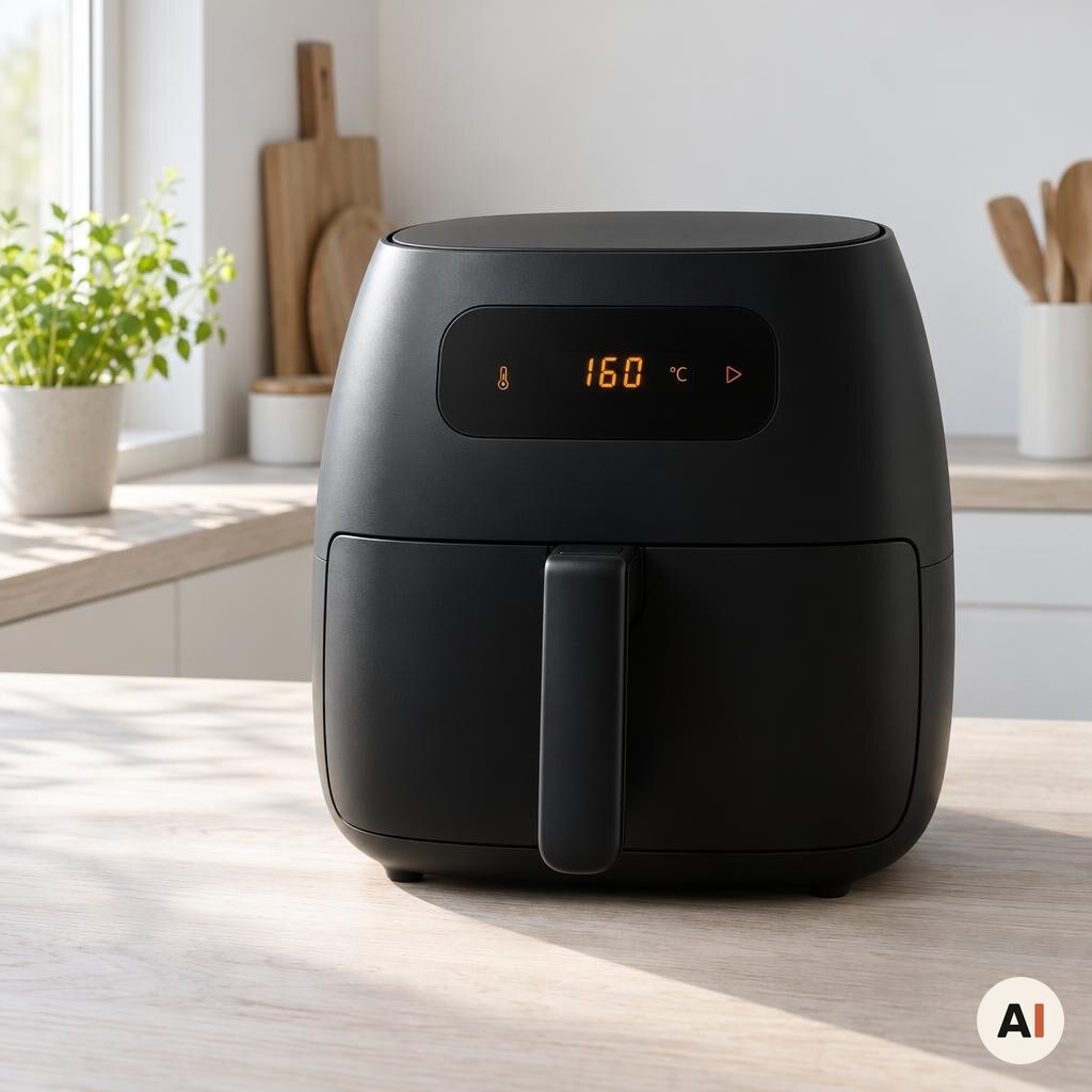 Min airfryer forvarmes til 160 grader