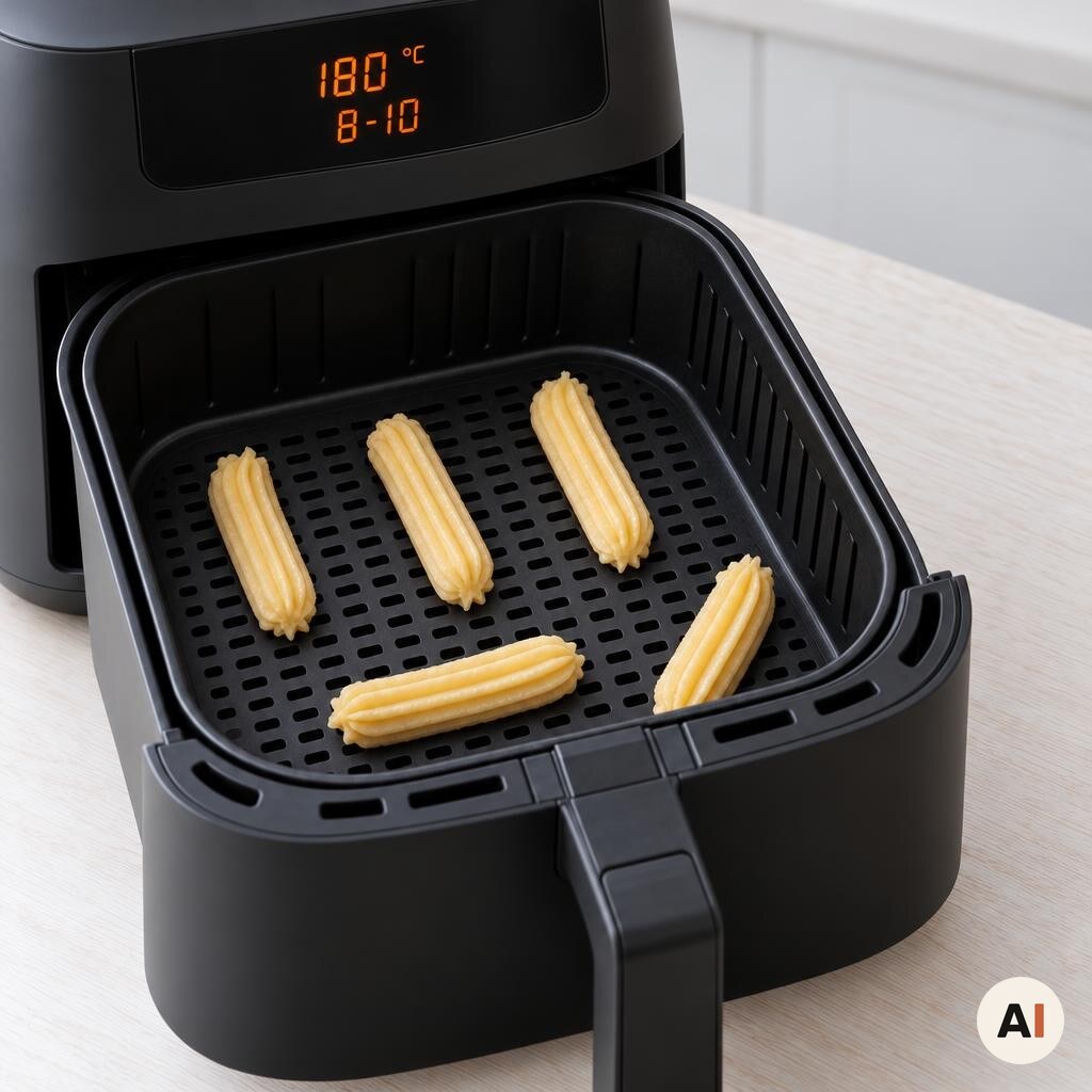 Churros luftsteges ved 180 grader i min airfryer