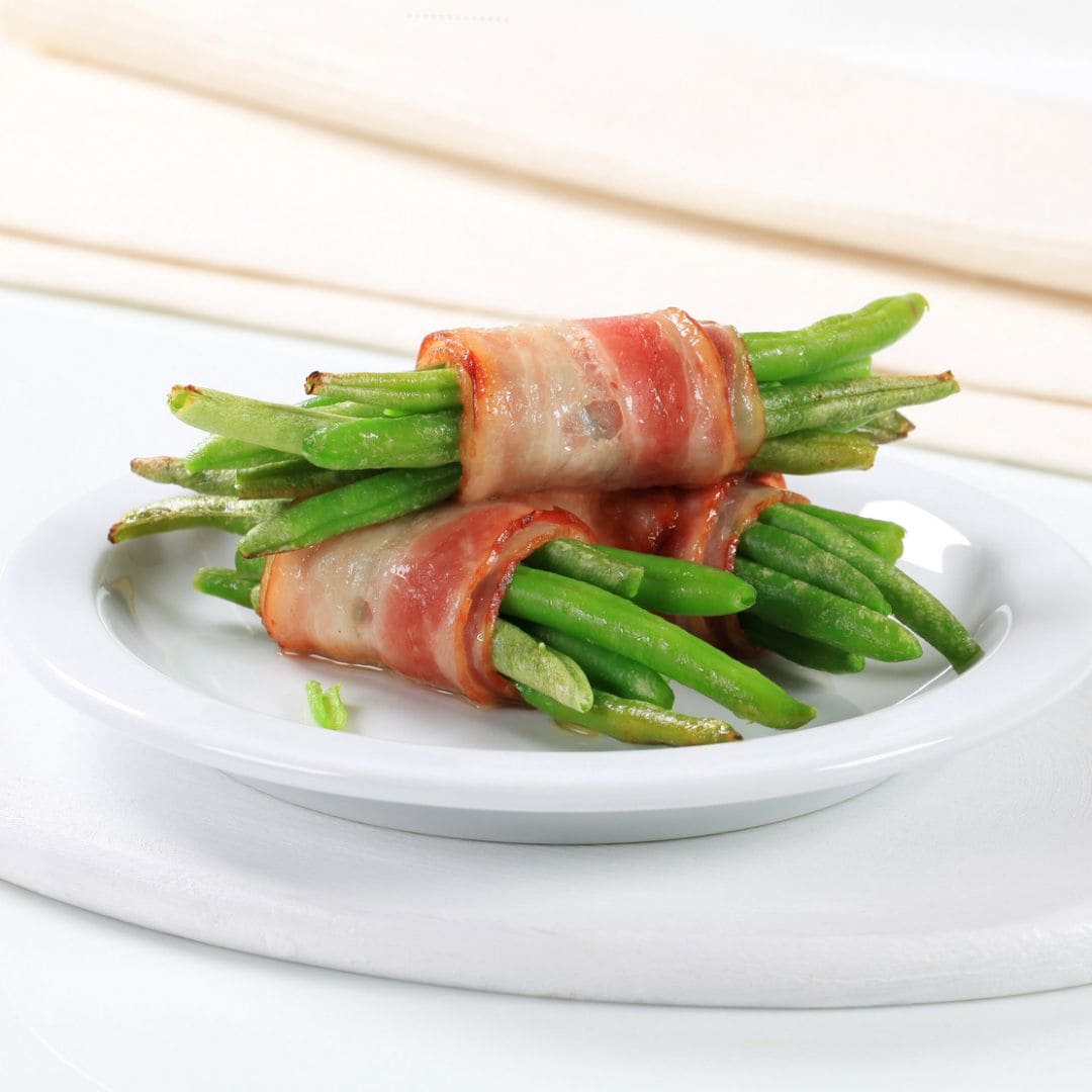 Involtini di fagiolini e pancetta in Airfryer