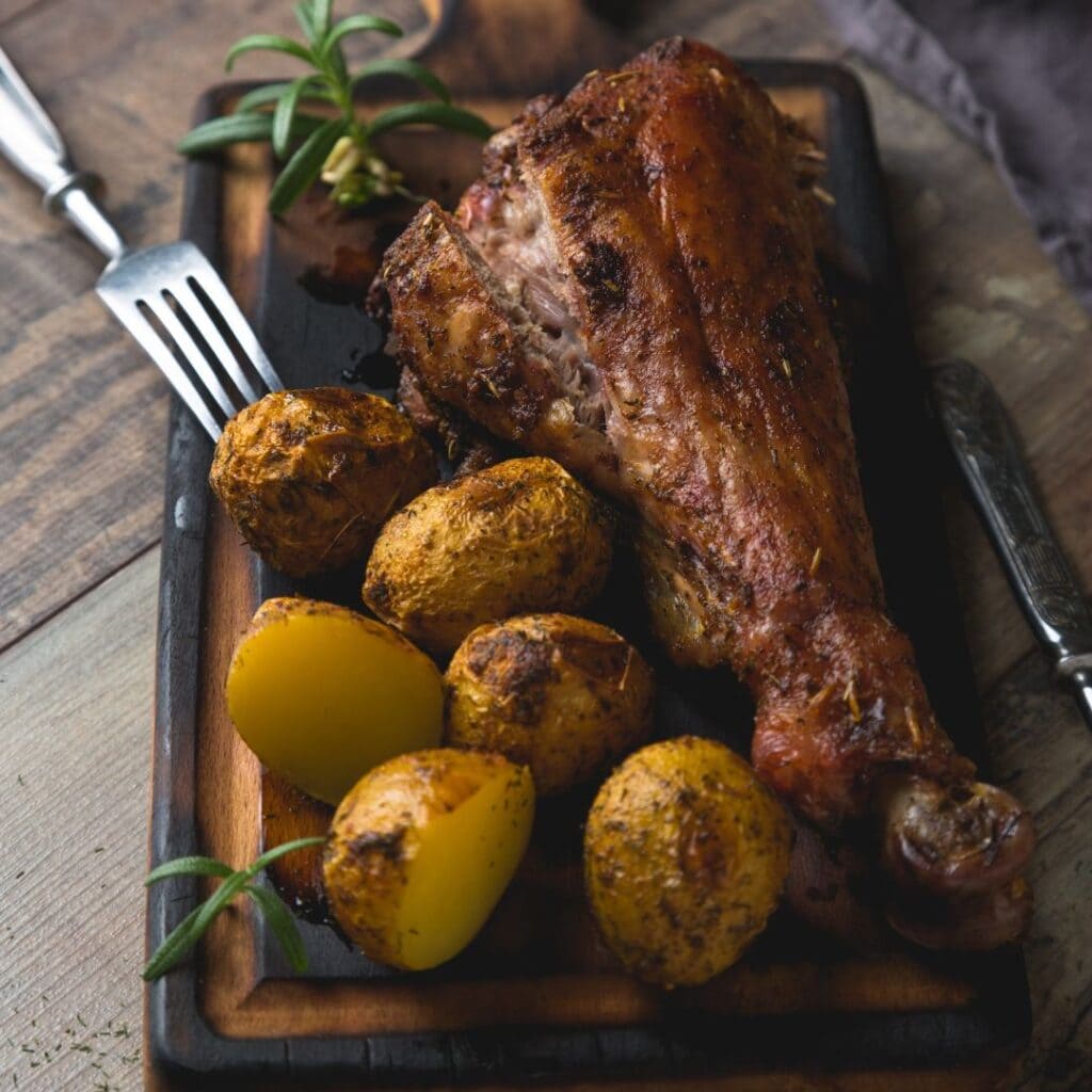 Putenkeule im Airfryer gebraten