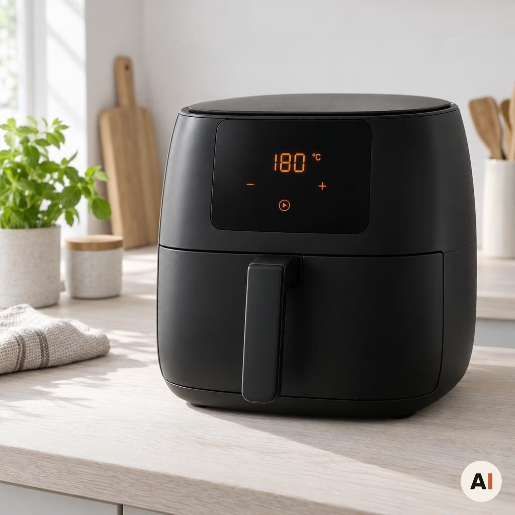 Airfryer forvarmes til 180 grader før croissanterne tilberedes i min airfryer