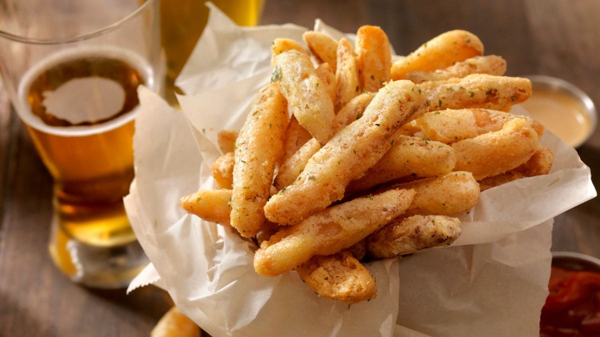 Battered Fries lavet i airfryer