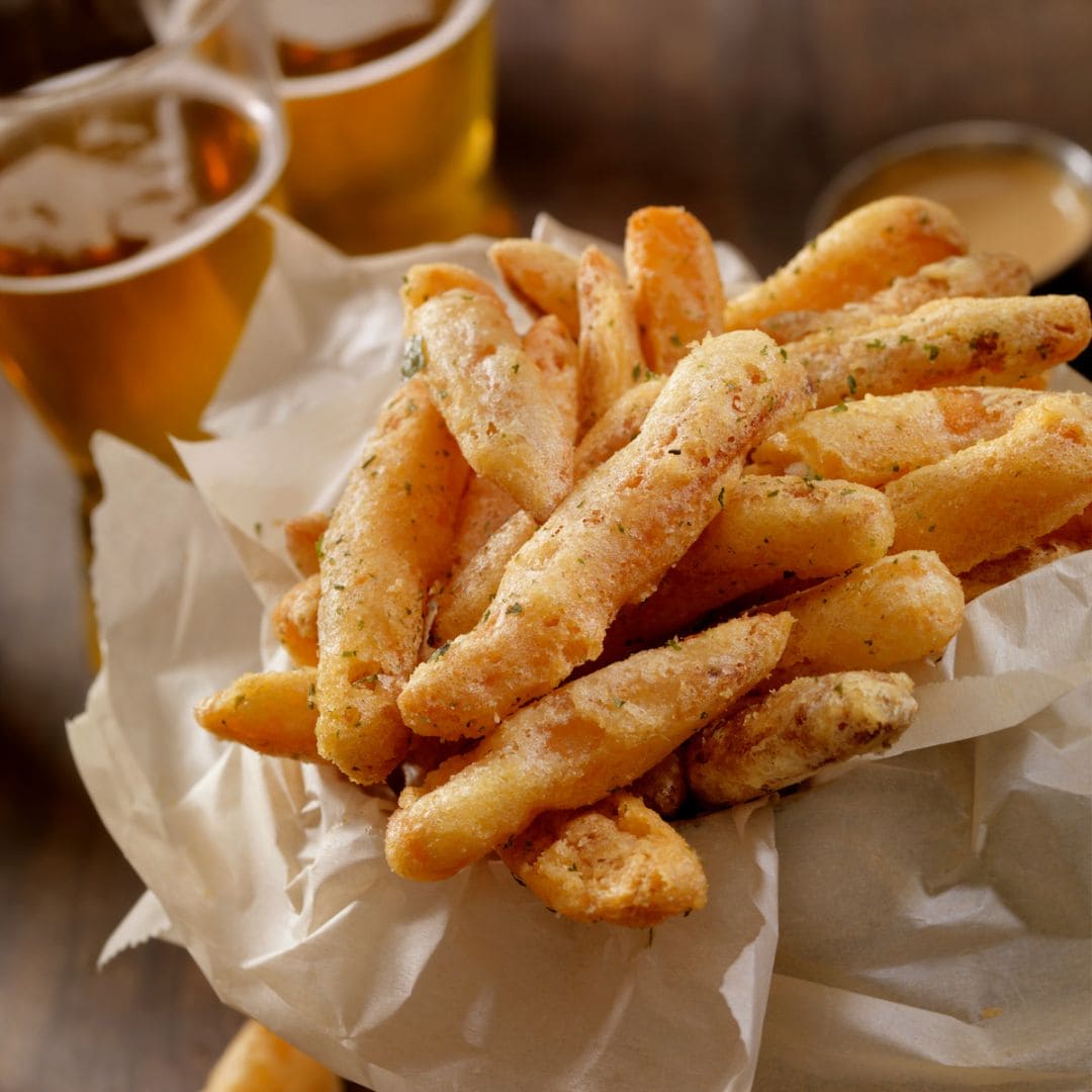 Pommes frites i røre i airfryer