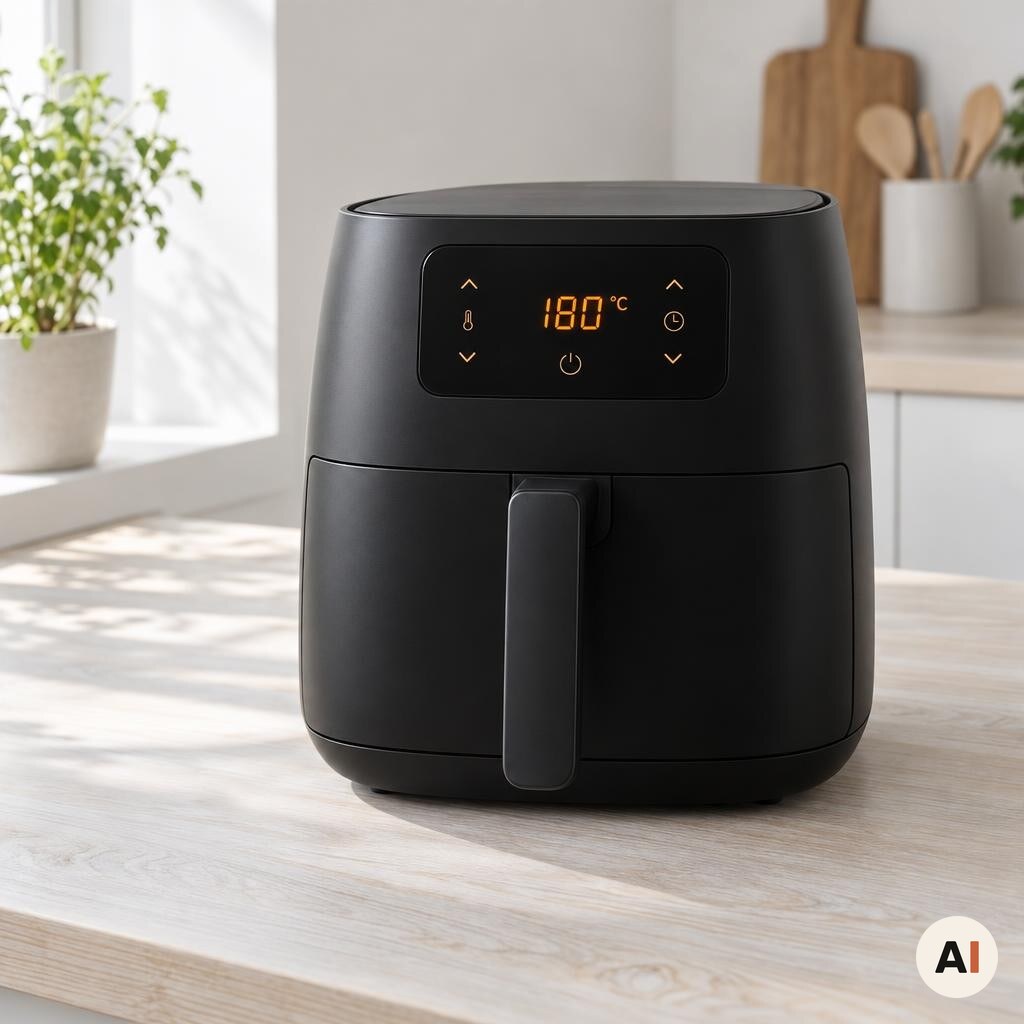 Forvarmning af en airfryer til 180 grader